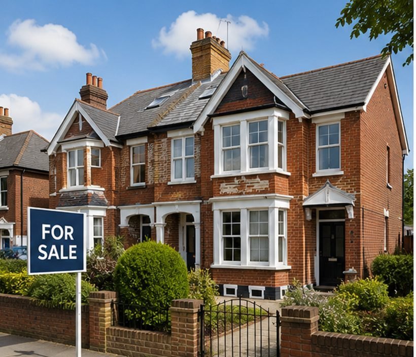 Traditional British brick house for sale